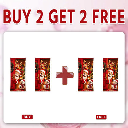 🎄 Limited-Time Sale | Christmas Stretch Door Cover – Santa & Reindeer Décor, 4-Side Elastic Fit, Installs in Seconds 🎅
