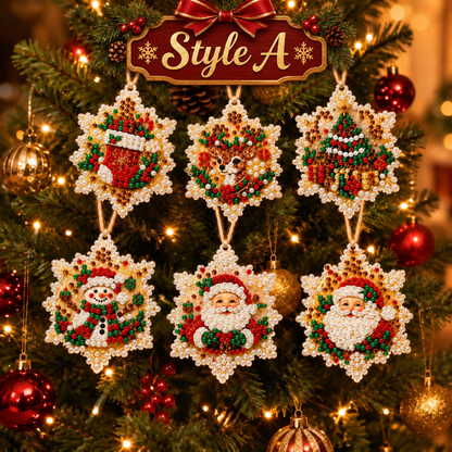 Christmas Diamond Painting Ornament Kit – Sparkling DIY Tree Decorations & Holiday Craft Gift