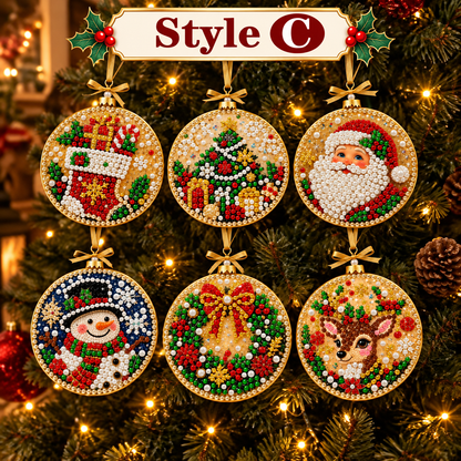 Christmas Diamond Painting Ornament Kit – Sparkling DIY Tree Decorations & Holiday Craft Gift
